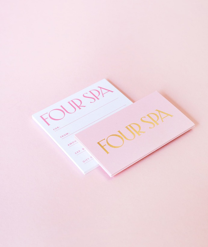 Four Spa - Mindsparkle Mag Nice People designed the branding for Four Spa – a luxury nail salon & spa located in Saudi Arabia. #logo #packaging #identity #branding #design #color #photography #graphic #design #gallery #blog #project #mindsparkle #mag #beautiful #portfolio #designer