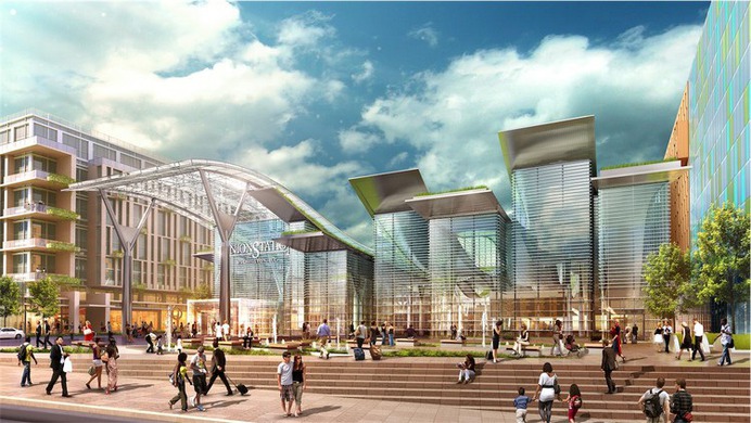 View from H Street - Courtesy of HOK