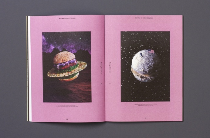 Printing Friends, the inspiring magazine for creatives, took a culinary trip around the world and ate mash potato typography, a coconut flav #cake #colourful #tactile #design #graphic #food #cover #snask #f #colorful #handmade #p #spread #editorial #magazine #typography