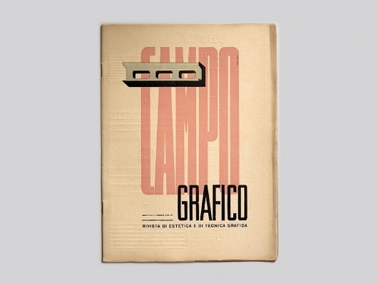 Display | Campo Grafico 1935 2 | Collection #print #book #publication #cover #vintage #typography