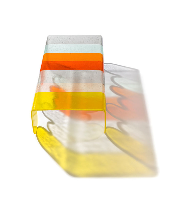 Coffee Table from Murano Glass by Alessandro Zambelli for Secondome - InteriorZine
