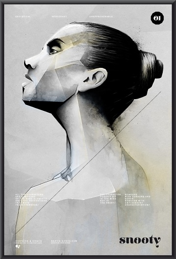 CORNERS AND EDGES on the Behance Network #woman #print #poster #drawing #sketch