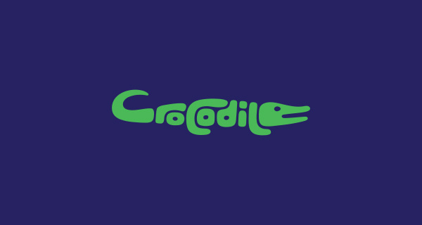 Typography #crocodile #typography