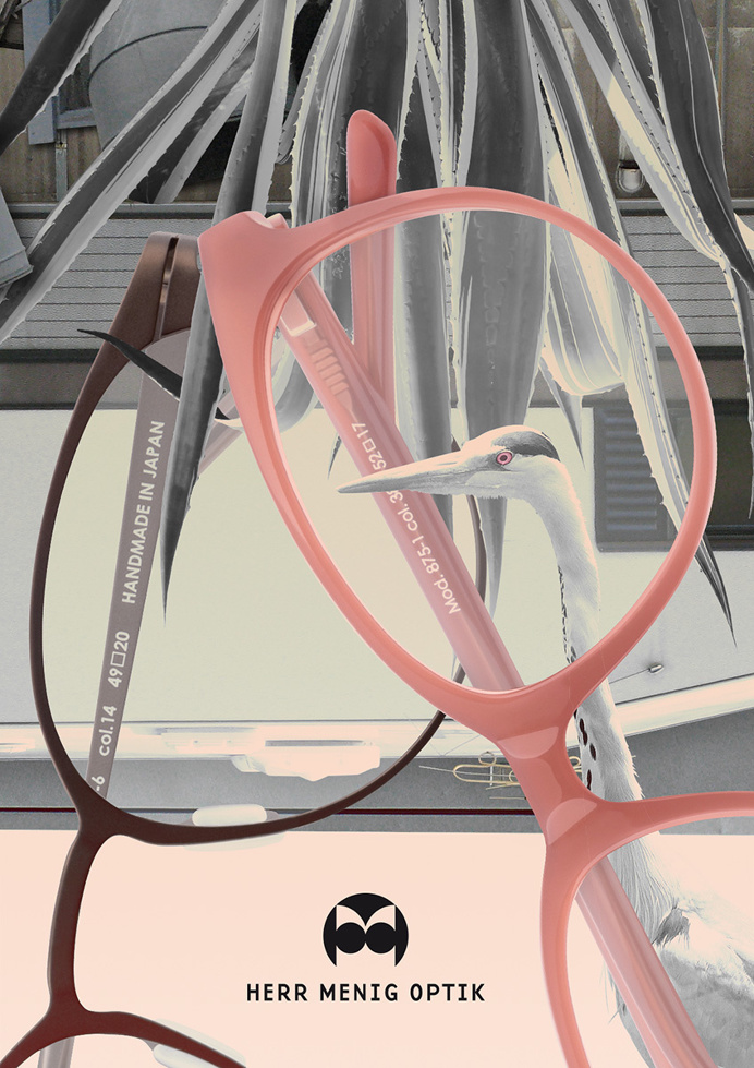 Ad illustration for Herr Menig Optik, an optician in Nürnberg Germany - www.philippzm.com #ad #illustration #glasses #optician