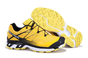 Salomon XT Wings 3 Trail Running Shoes Yellow Black #shoes