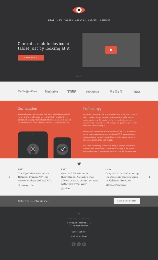 Beautiful Flat UI Website Design by Mads Burcharth #web
