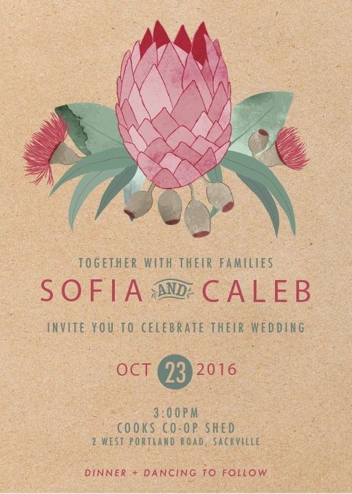 We love a wedding set inspired by native Australian flora #paperlust #weddinginvitation #weddingstationery #weddinginspiration #design #flo