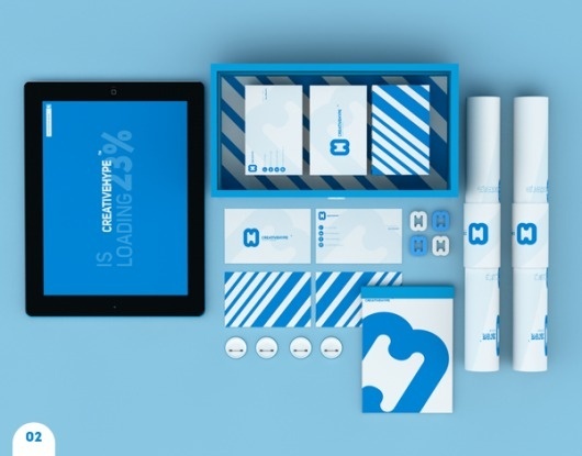 CREATIVEHYPE™ on the Behance Network #creative #brand #arranging #blue #hype