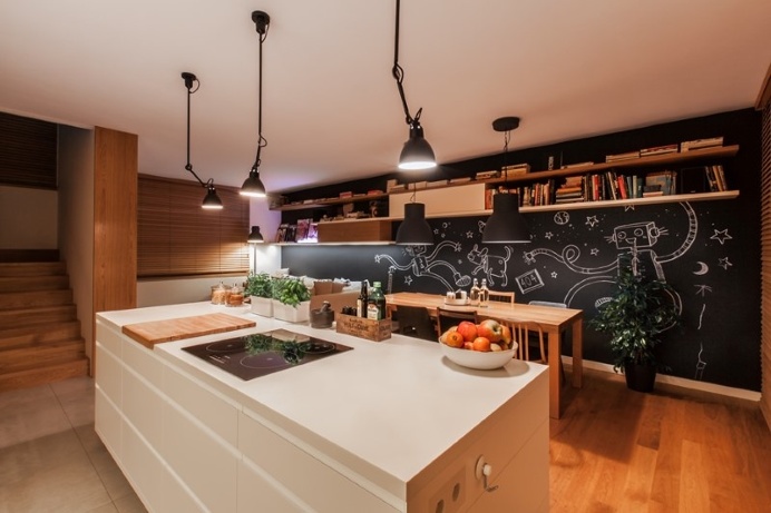 lounge and kitchen open space #interiordesign
