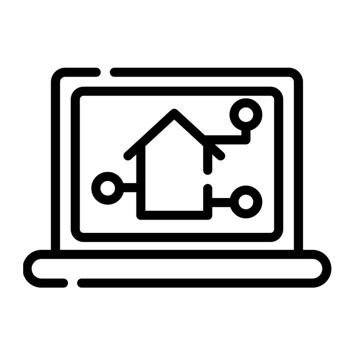 See more icon inspiration related to laptop, ui, real estate, architecture, webpage, electronics, electronic, computing, website, house, home, interface, technology and computer on Flaticon.