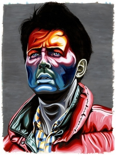 Carty Sewill « These Old Colors™ #acrylic #marty #the #back #painting #mcfly #future #to