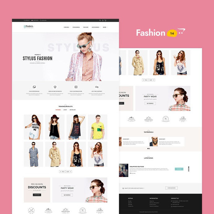 #Modern - #Opencart #MultiPurpose #Responsive #Theme | #TemplateTrip #eCommerce #Website #Design #Template