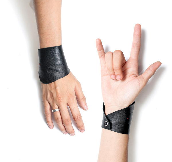 No. 42 Leather bracelet #shop #bracelet #black #store #leather #hand