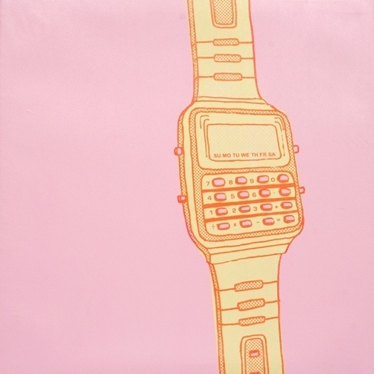SCOTT CAMPBELL #math #funky #pink #retro #digital #watch