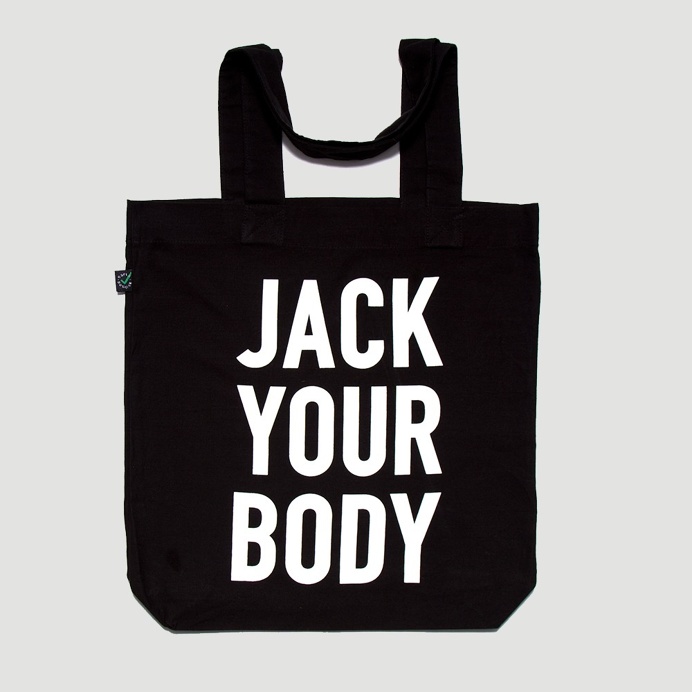 Jack Your Body Tote Bag by Wasted Heroes