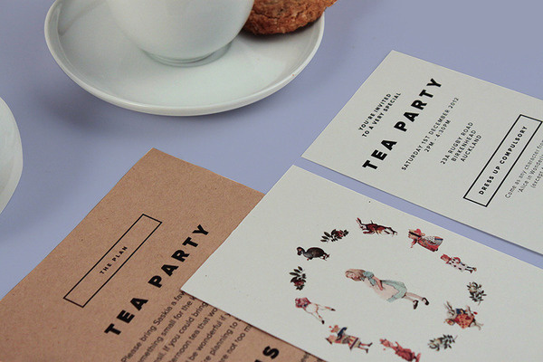 Sorbet #invitation #collection #print #design #graphic #sorbet #invites #tea #party