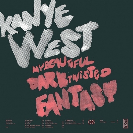 All sizes | 06.Kanye West - My Beautiful Dark Twisted Fantasy | Flickr - Photo Sharing! #cover #type #typography