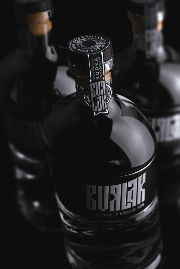 Concept Vodka Burlak by Unblvbl (https://www.behance.net/Unblvbl) #vodka #spirit #burlak #unblvbl #design #bottle #label