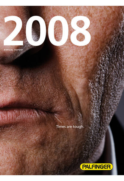 Palfinger annual report 2008 on the Behance Network #katharina #book #lassnig #editorial #folder #typography