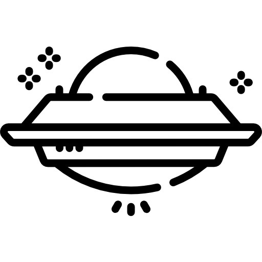 See more icon inspiration related to ufo, spaceship, alien, Science fiction, miscellaneous, transportation, extraterrestrial, nature and transport on Flaticon.