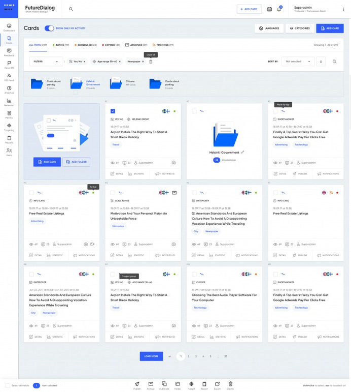 Future Dialog Dashboard