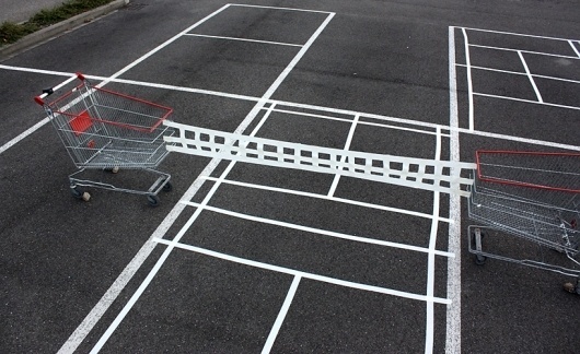 urban hacking - from shopping carts to parking lots #art #street