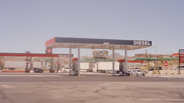 Outside Kingman Ben Sandler #fuel #heat #arid #landscape #diesel #hot #petrol #photography #fire #gas #desert #station
