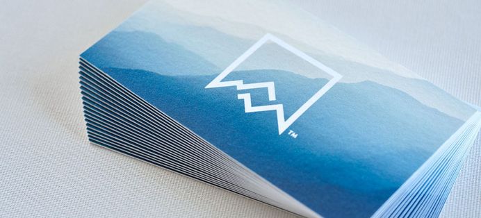 Business card with stunning logo