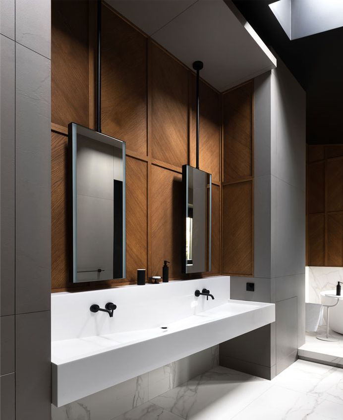 Luxury Ukrainian Villa by Studio Denrakaev - InteriorZine #bath #interior #decor
