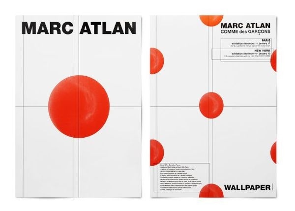 Marc Atlan "Wallpaper" personal exhibition invitation #marc #atlan #invitation #exhibition #wallpaper #personal