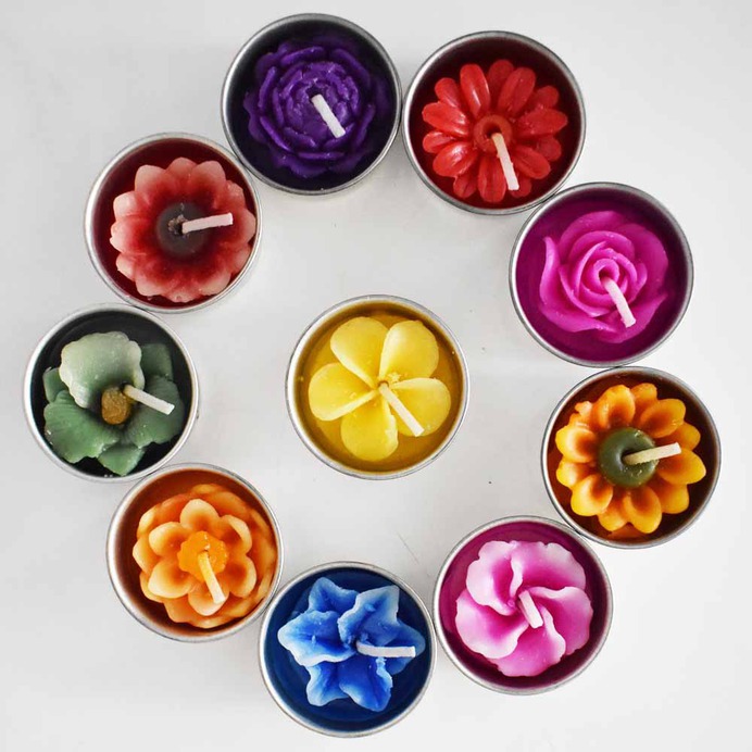 Chance to win Fancy Flower Design Tealight Candle at just Rs.1