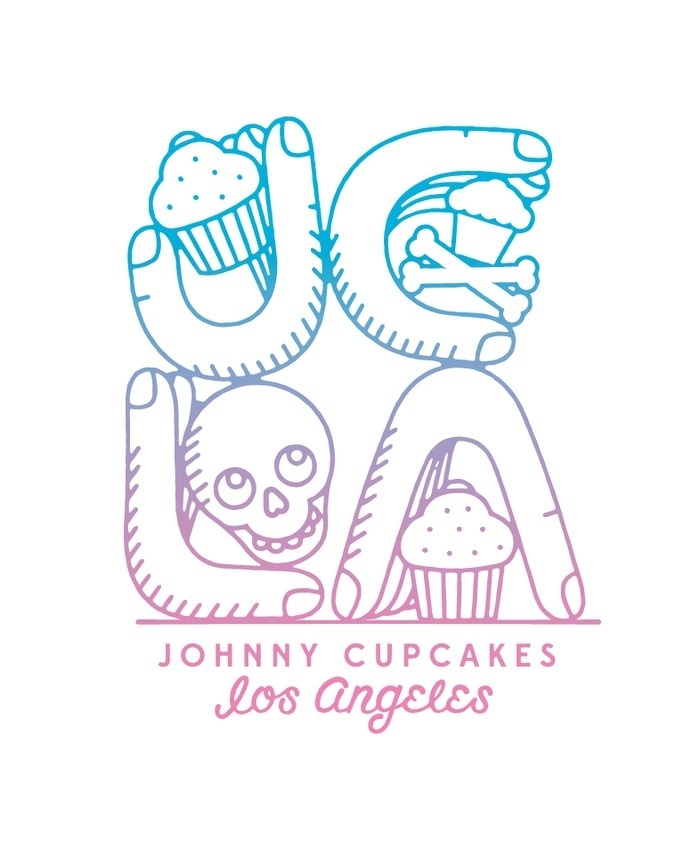 Johnny Cupcakes Los Angeles 2014 available only at the 7959 Melrose Ave location.Â