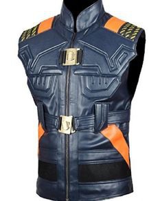 Michael B. Jordan Black Panther Leather Vest (2)