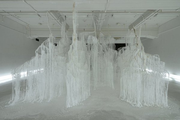 CJWHO ™ (vertical emptiness | a crystalized installation of...) #amazing #emptiness #installation #glue #design #art #crystalized #clever #vertical