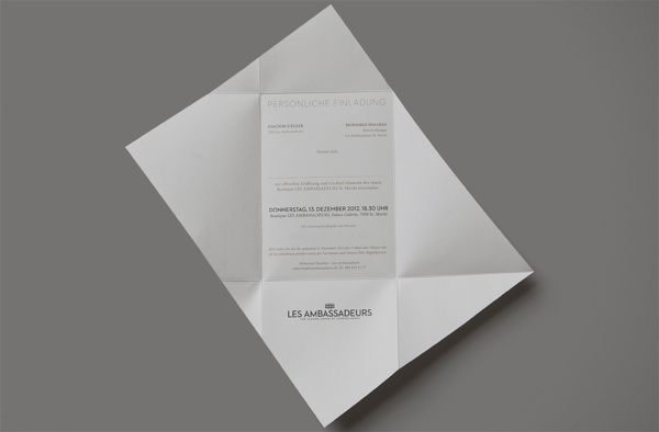 LES AMBASSADEURS, opening invitation on Behance #invite