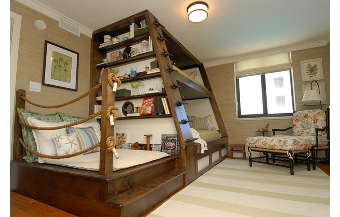 Bunk bed for kids' room by Del Mar - www.homeworlddesign. com (5) #wooden #furniture #bed #kids #bunk