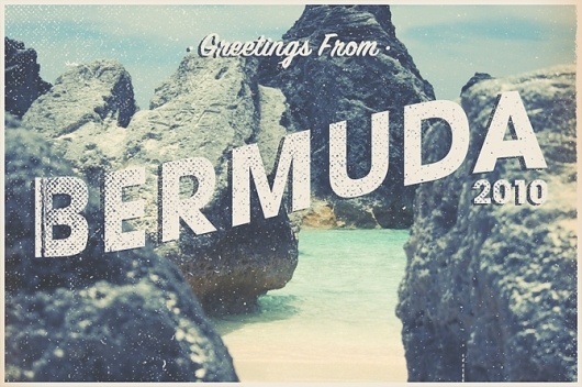 Bermuda Postcard - Matt Wrightson #postcard #photography #beach #typography