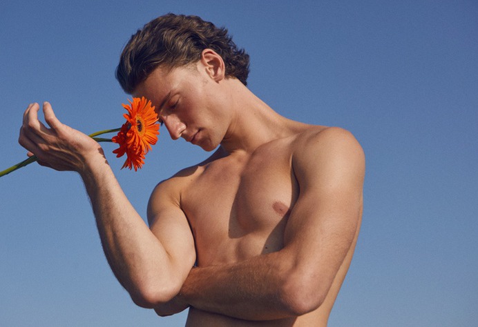 abs blue boy male male model model muscles portrait SKY verena mandragora