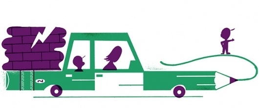 All sizes | Pencil Car | Flickr - Photo Sharing! #hollister #illustration #matthew #car #pencil