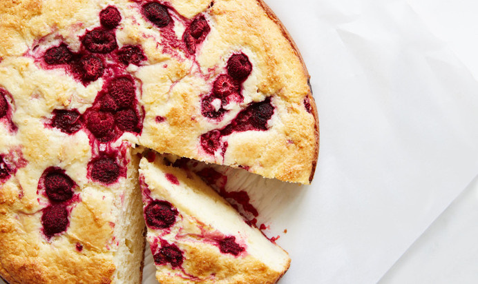 raspberry ricotta cake