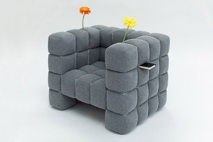 Never lose knick-knacks and chance between your #couch cushions again with this #sofa specifically designed to store your small items in #fu