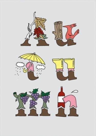 4 Seasons : antoniocolomboni.com #colomboni #graphic #antonio #illustration #season