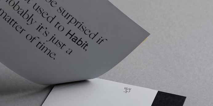 Habit Restaurant Identity - Mindsparkle Mag Boy Creative Studio designed the identity for Habit – a restaurant in Vilnius. They worked on the whole branding and identity system, including the design of stationary and icons. #logo #packaging #identity #branding #design #color #photography #graphic #design #gallery #blog #project #mindsparkle #mag #beautiful #portfolio #designer