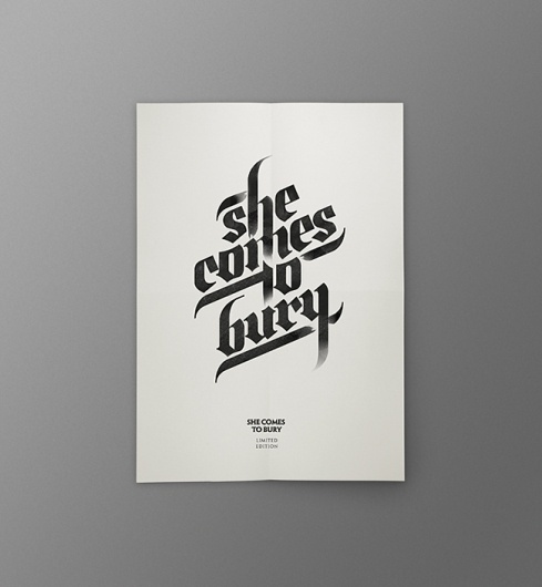 She Comes To Bury : Javier Suárez #lettering