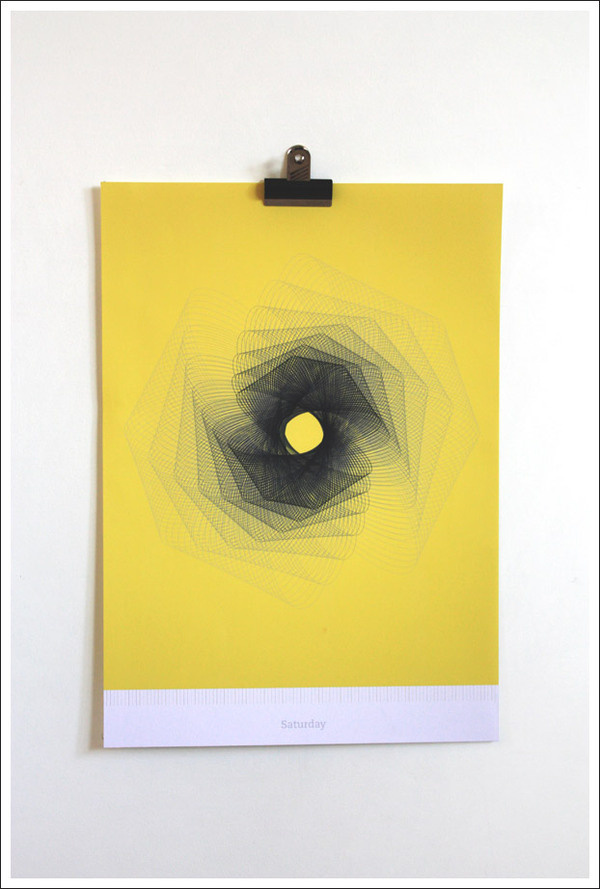 Saturday A3 Print #print #geometry