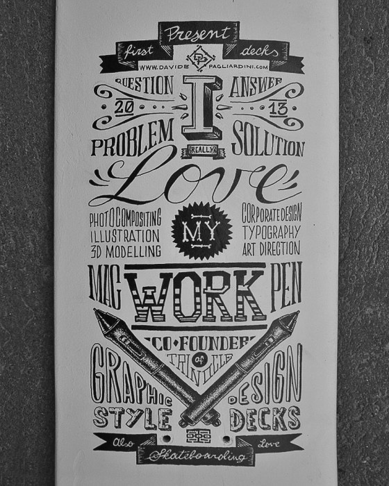 escapekit: Type boards Italy based... | SerialThriller™ #deck #skate #typography