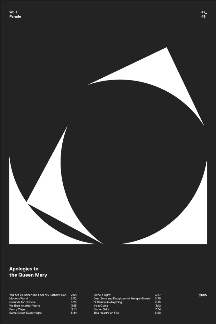 swissritual.ca #swissritual #graphic #design #minimal #music #grid #poster #swiss #illustration #wolfparade