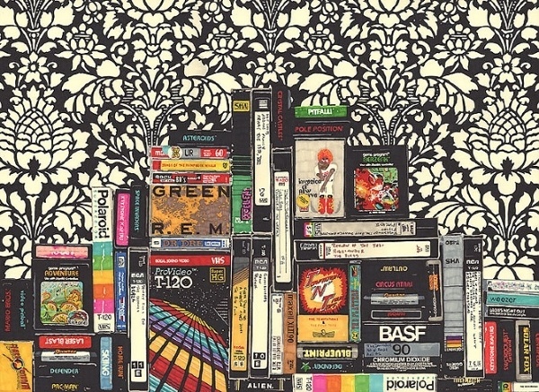 VHS - F C H i C H K 'L #thornton #illustration #brown #hollis #vhs #painting