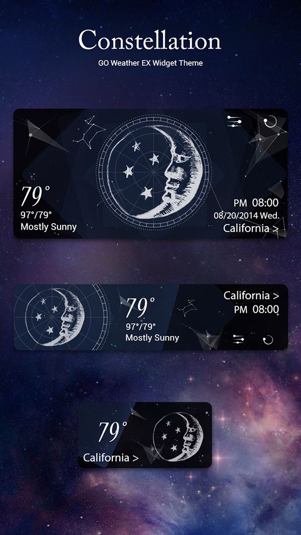Constellation For GO Weather EX on Behance
