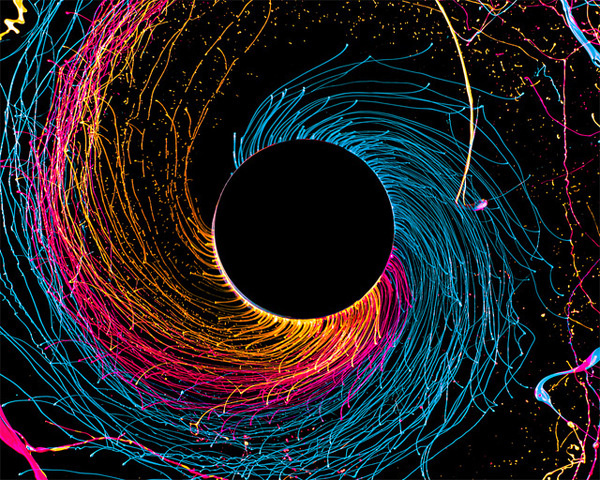 Black Hole Photography #color #hole #black #paint #photography #spin